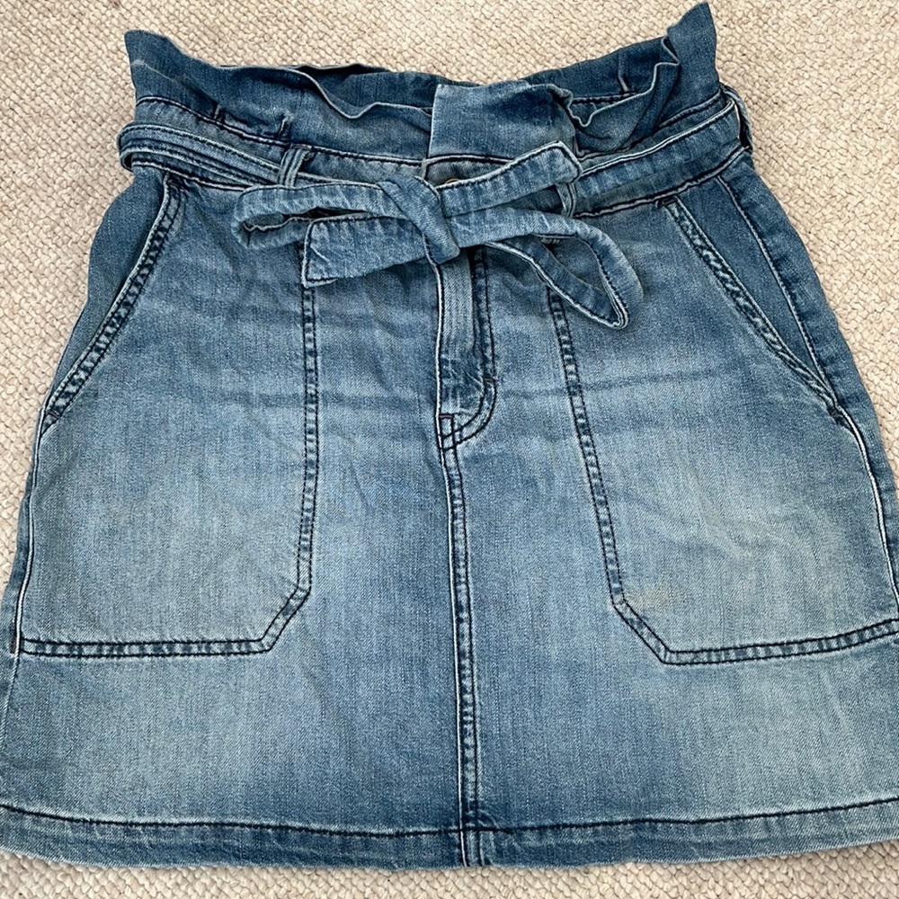 Free people denim skirt